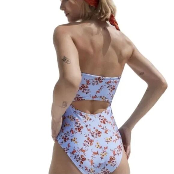 Out From Under Monaco Floral Cutout One-Piece Swimsuit Wildflower - Picture 3 of 4